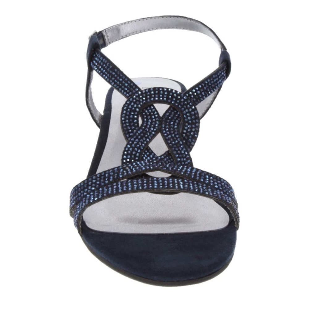 NIB London Fog Womens Macey Demi-Wedge Dress Sandals Size 9